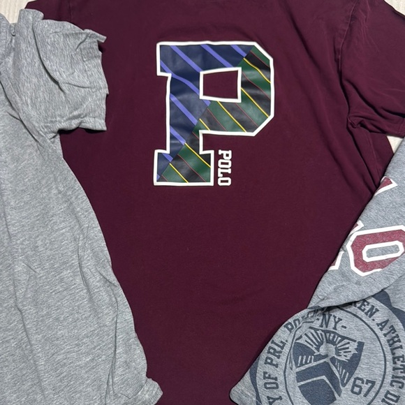 Polo by Ralph Lauren Kids Tees - Green, Gray, Maroon - Picture 5 of 6